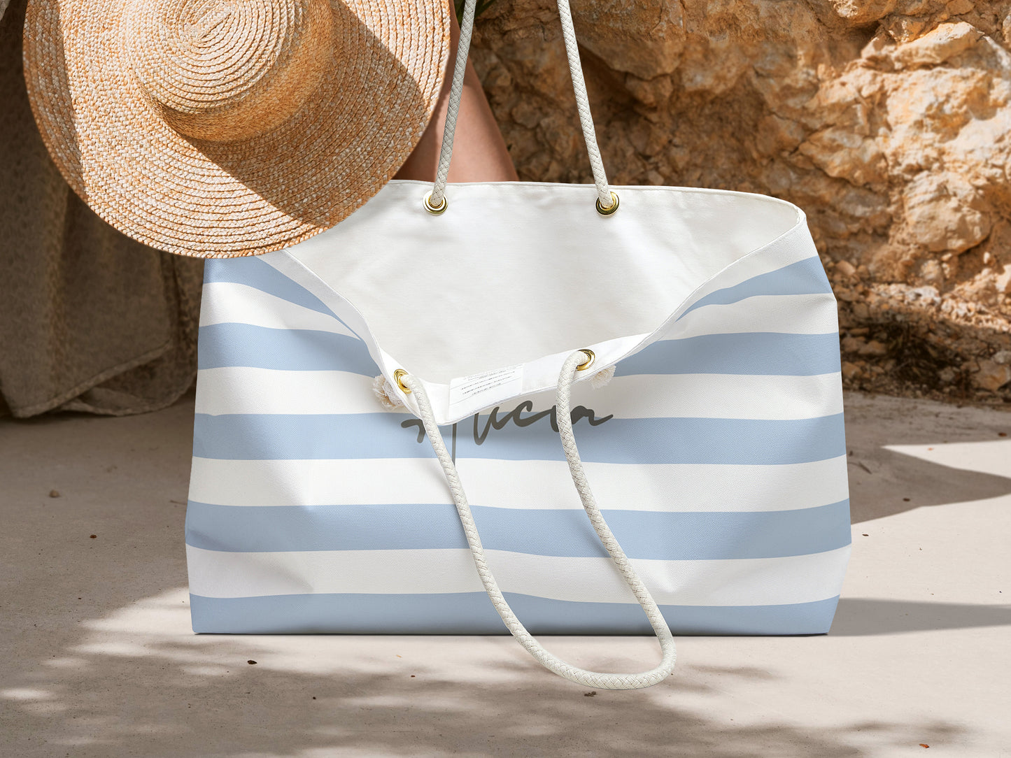 Cabana Stripe Signature Beach Bag