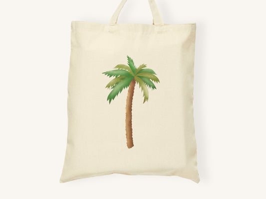 Palm Tree Canvas Tote