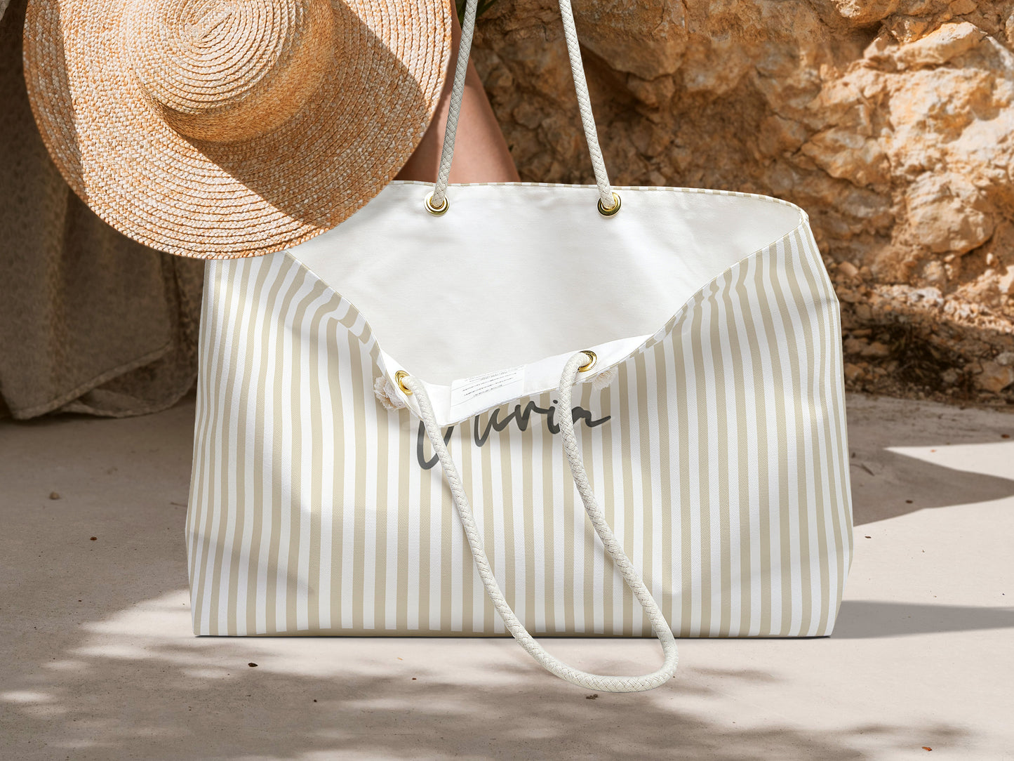 Bengal Stripe Signature Beach Bag