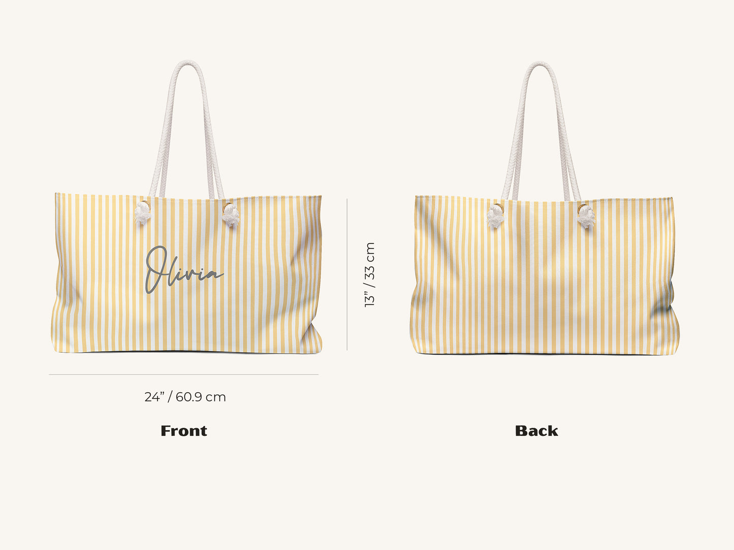 Bengal Stripe Signature Beach Bag