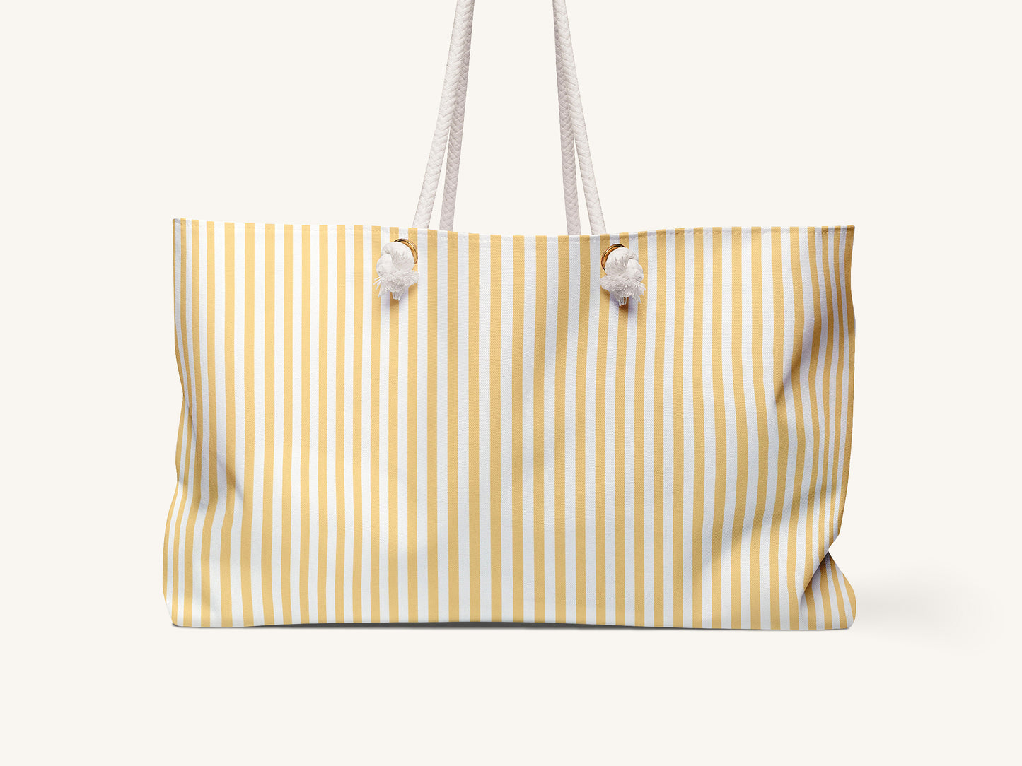 Bengal Stripe Monogram Beach Bag