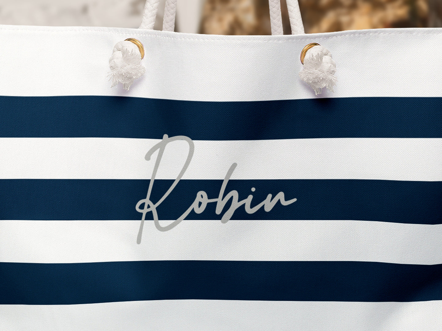 Breton Stripe Signature Beach Bag