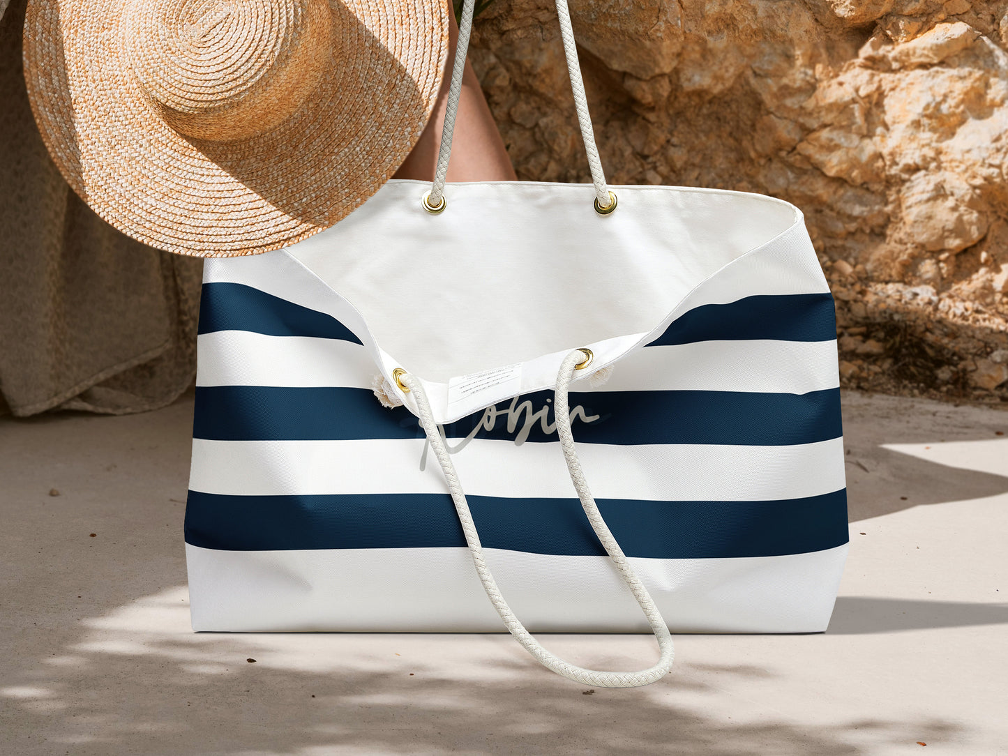 Breton Stripe Signature Beach Bag