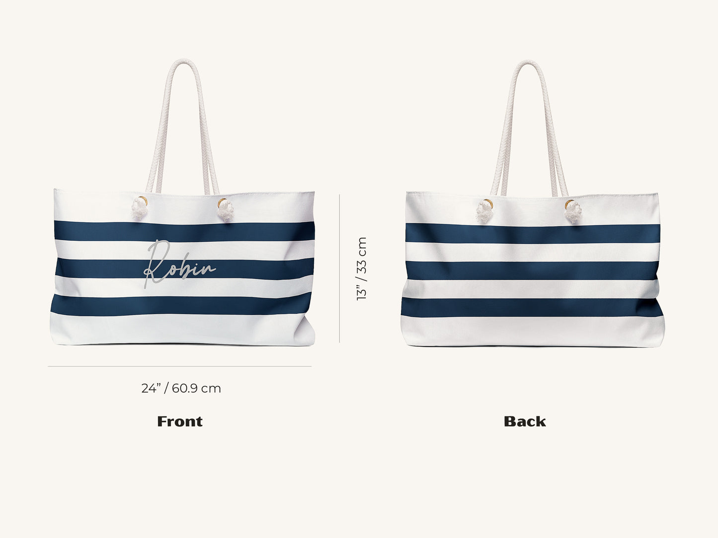 Breton Stripe Signature Beach Bag