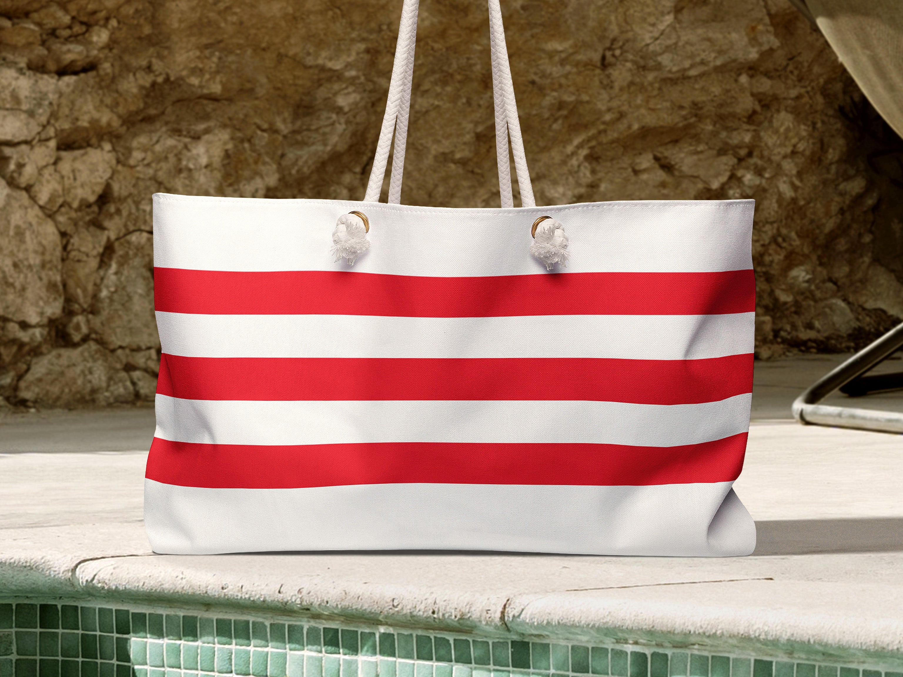 Breton stripe oversized changing bag on sale