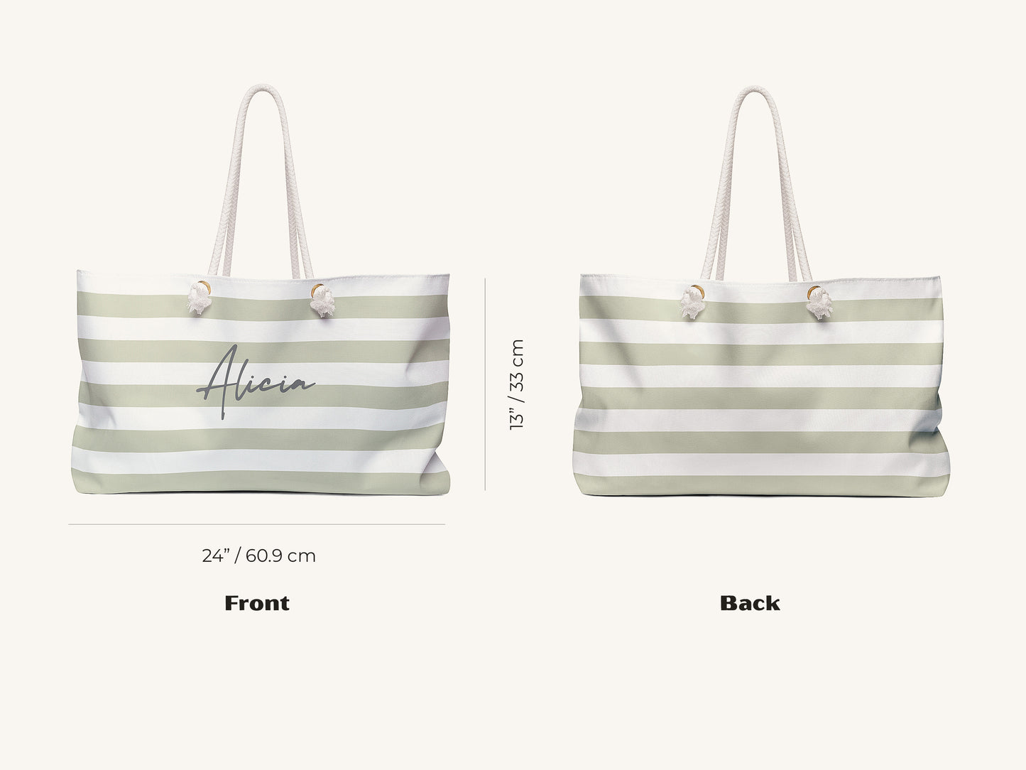 Cabana Stripe Signature Beach Bag