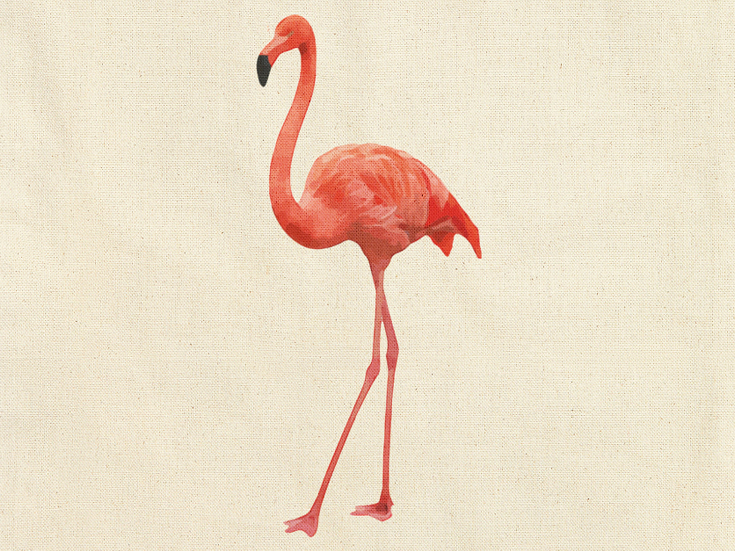 Flamingo Canvas Tote