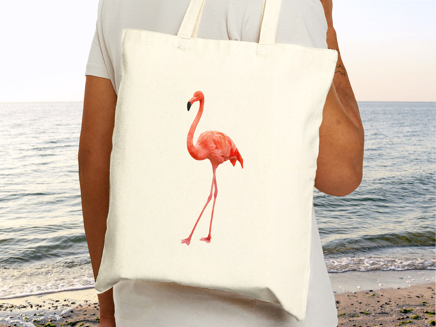 Flamingo Canvas Tote