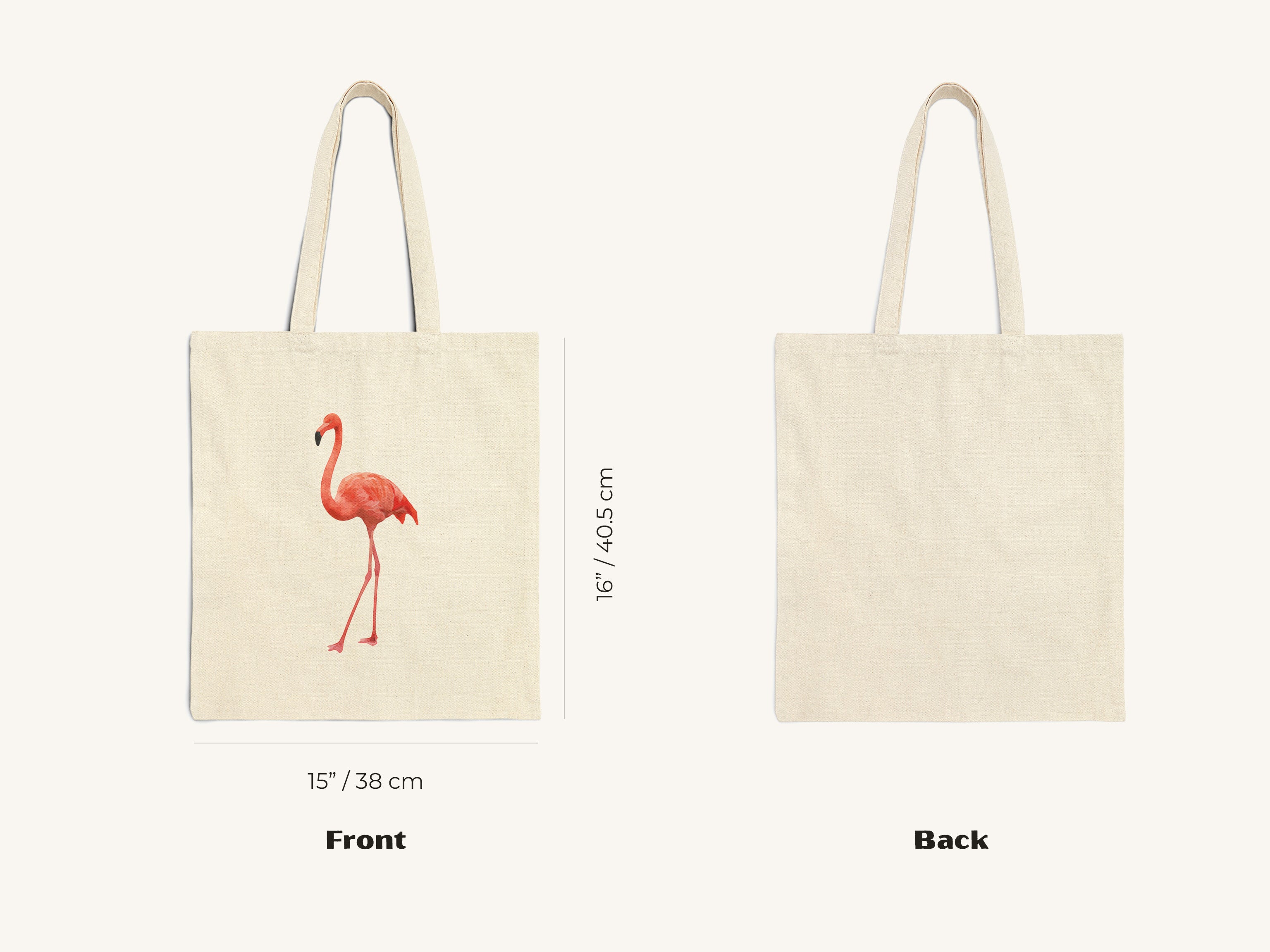 Flamingo Canvas Tote