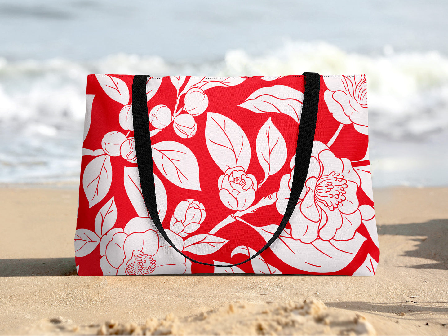 Floral Beach Bag