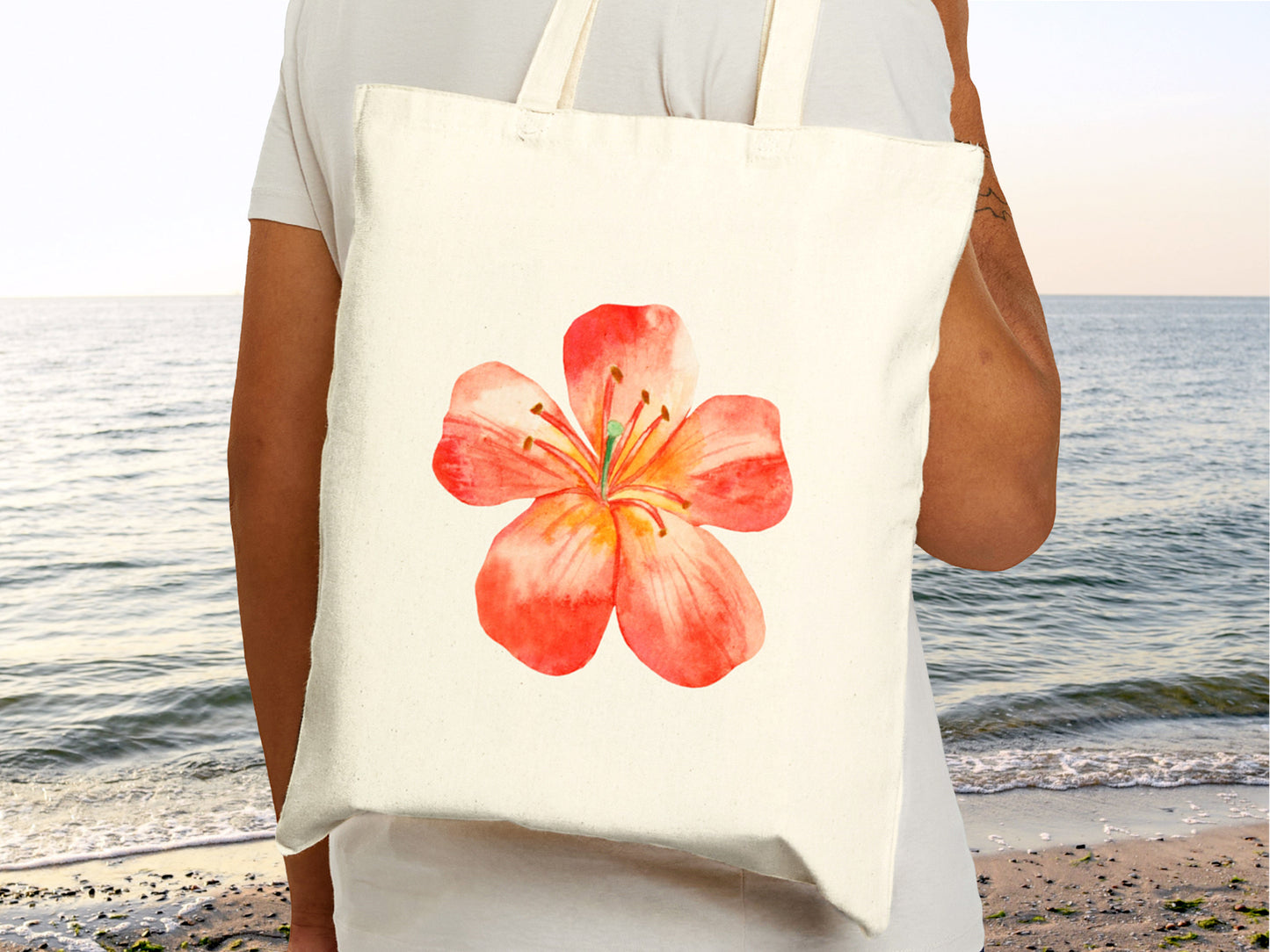 Floral Canvas Tote