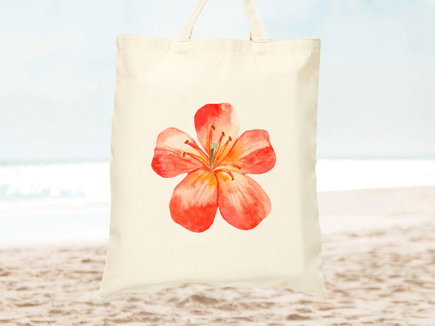 Floral Canvas Tote