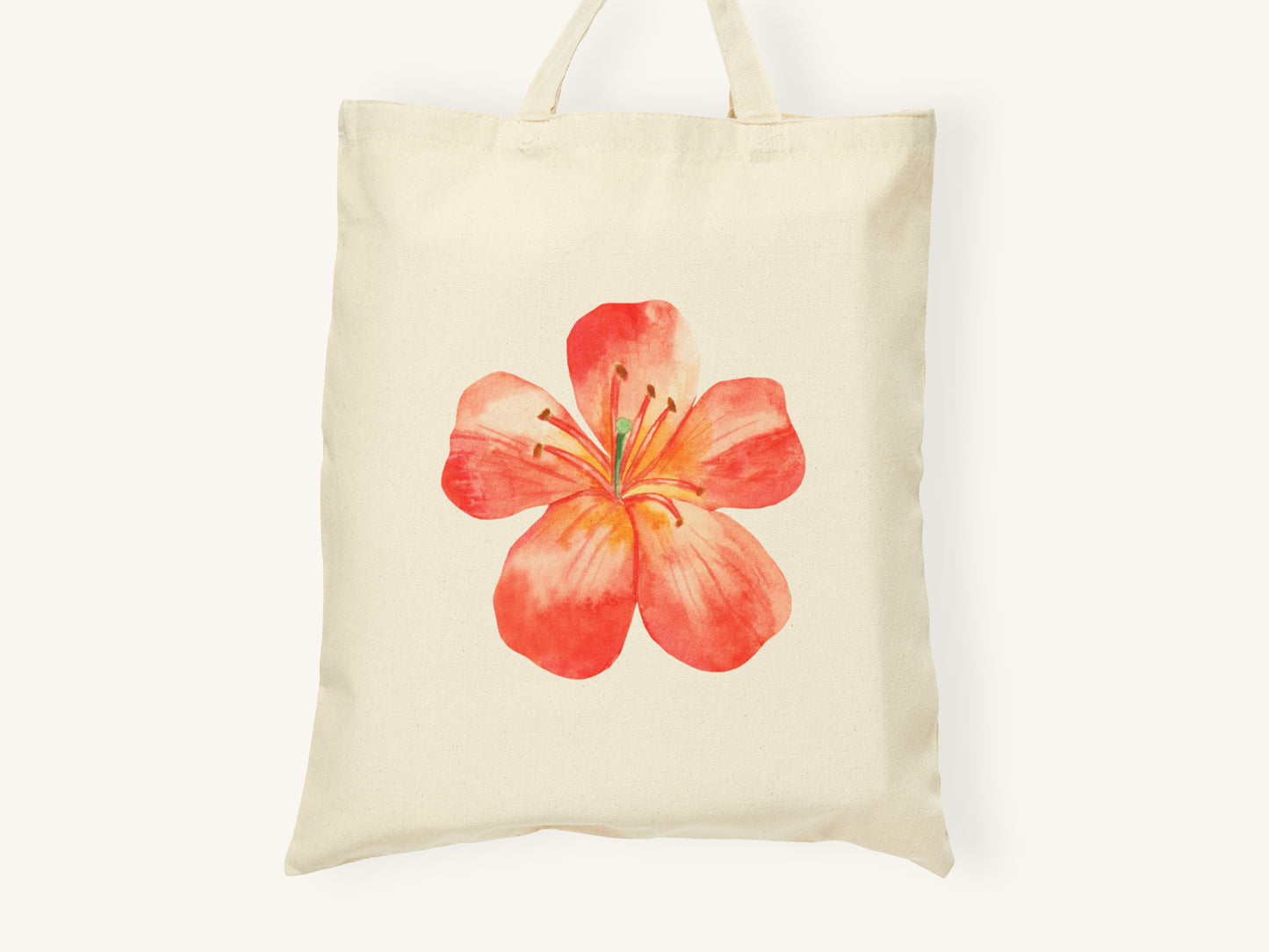 Floral Canvas Tote