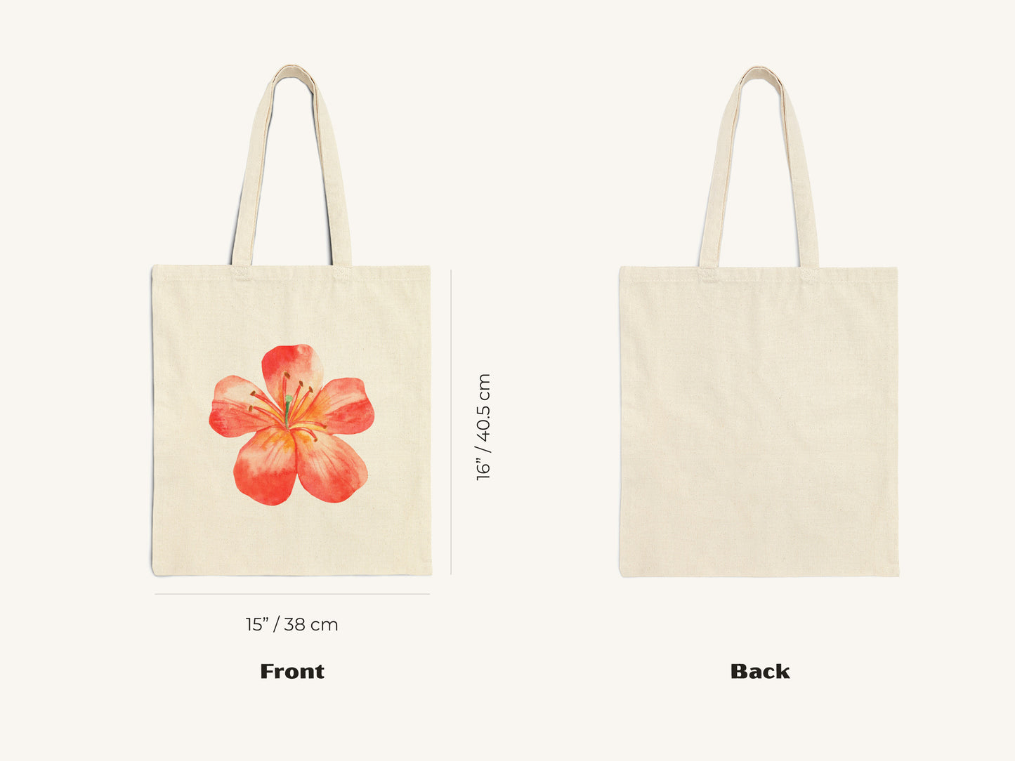 Floral Canvas Tote