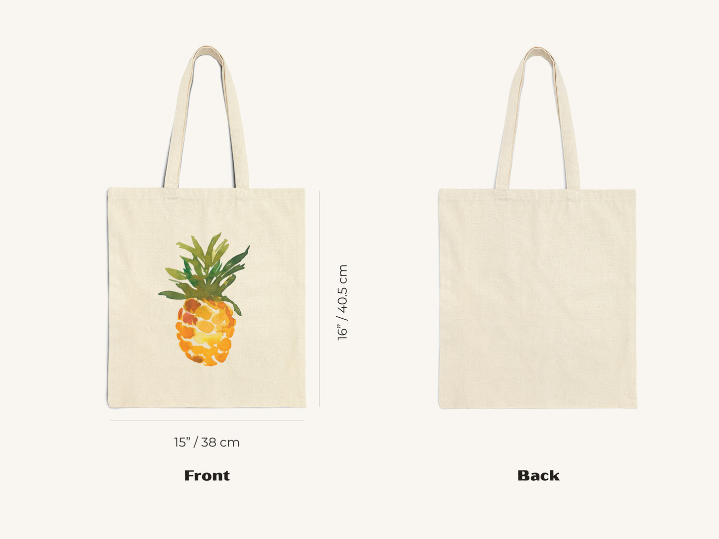 Pineapple Canvas Tote