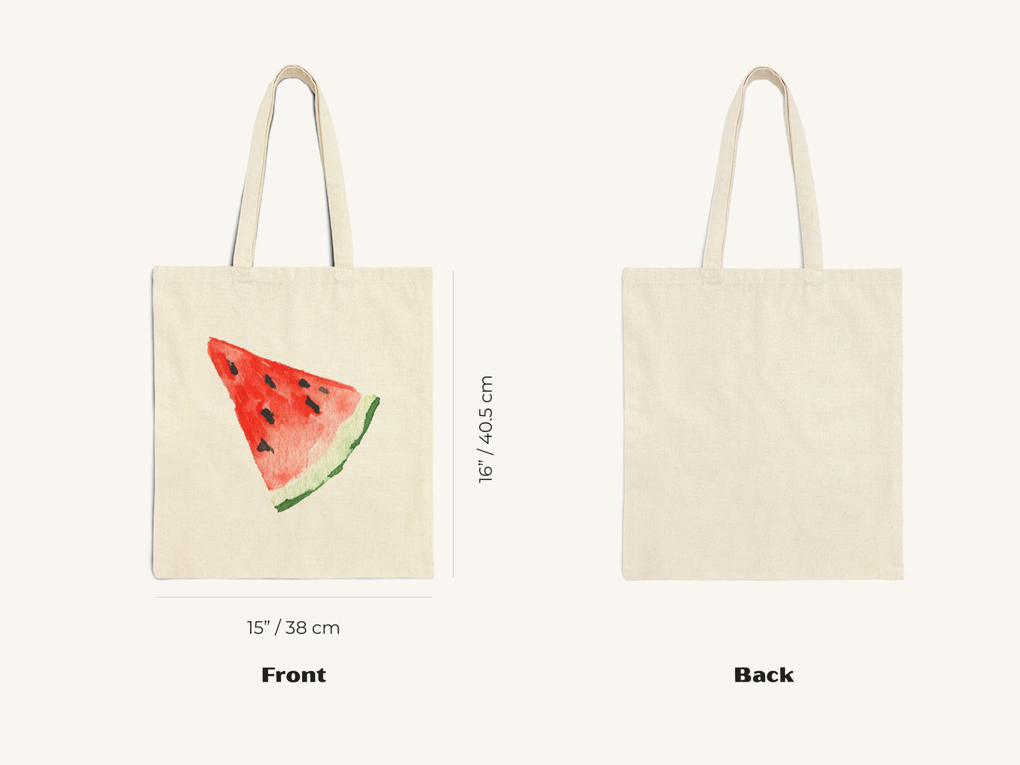 Watermelon Canvas Tote